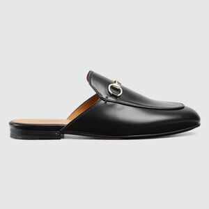 Gucci Princetown Slipper Mule in Black Leather